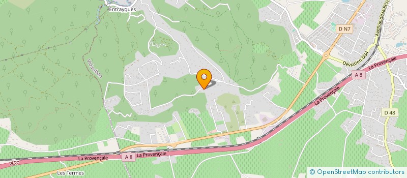 localisation de l'entreprise AJP  VIDAUBAN