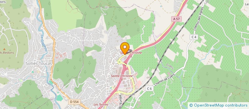 localisation de l'entreprise AJP  SOLLIES-PONT