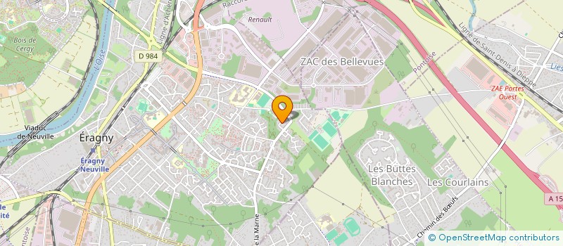 localisation de l'entreprise AJP  ERAGNY