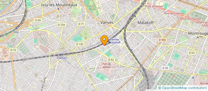 localisation de l'entreprise AJP  MALAKOFF