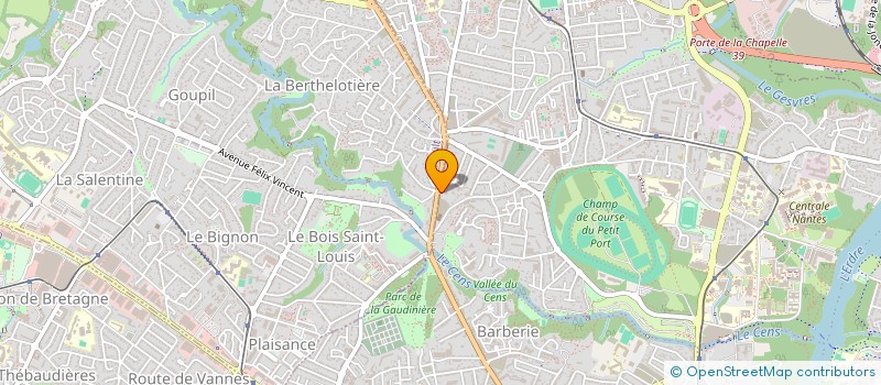 localisation de l'entreprise AJP ENTREPRISES à NANTES