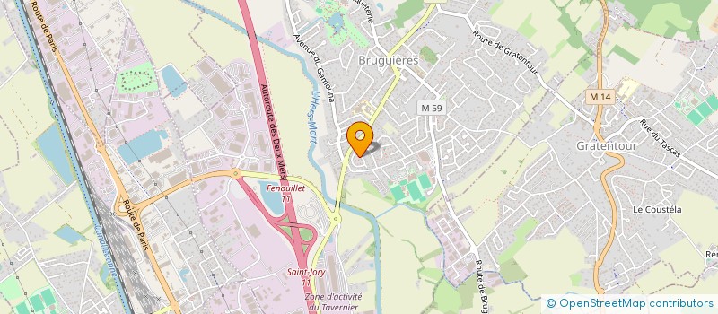 localisation de l'entreprise AJP FORMATION à BRUGUIERES