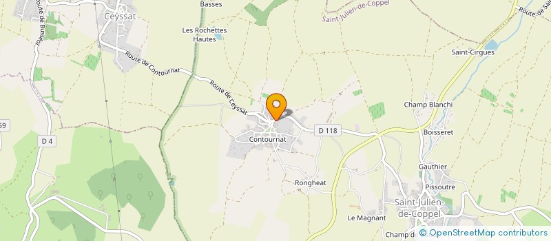 localisation de l'entreprise AJP IMMO  SAINT-JULIEN-DE-COPPEL