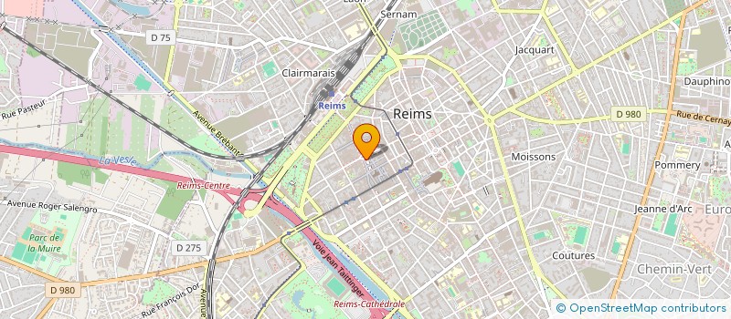 localisation de l'entreprise AJP IMMO  REIMS