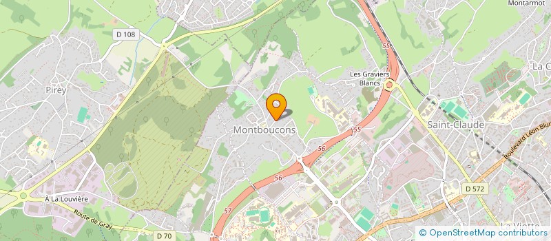 localisation de l'entreprise AJP PEINTURES  BESANCON