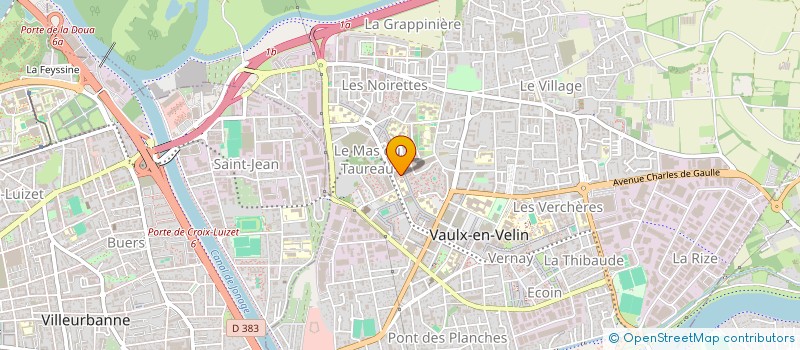 localisation de l'entreprise AJP REALISATIONS  VAULX-EN-VELIN