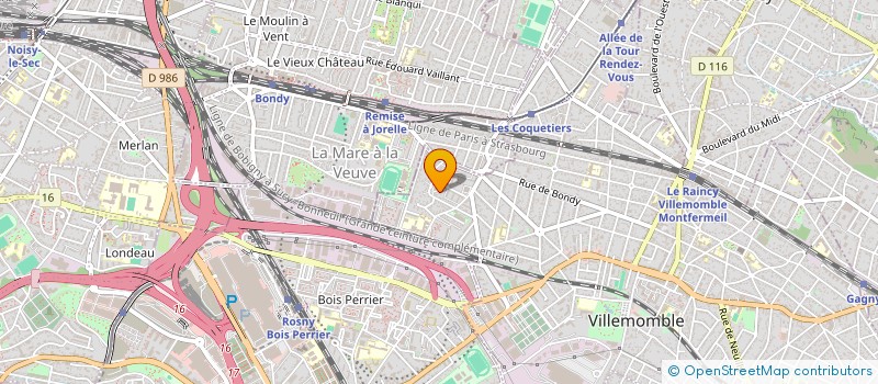 localisation de l'entreprise AJP TRANSPORT LOGISTIQUE  SARCELLES