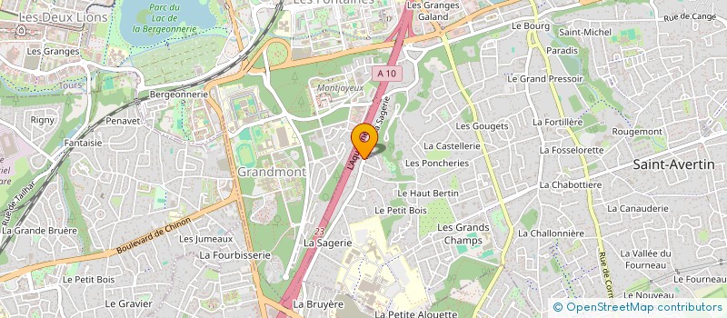 localisation de l'entreprise AJPB  SAINT-AVERTIN