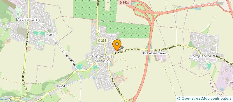 localisation de l'entreprise AJPC  FONTENAY-LE-MARMION