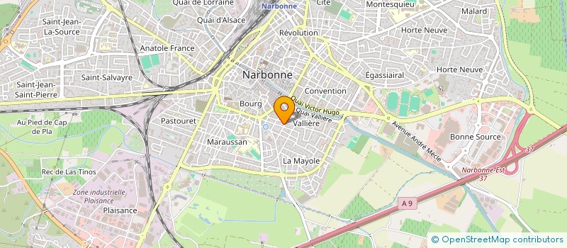 localisation de l'entreprise AJPG LEGACY  NARBONNE