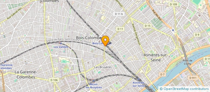 localisation de l'entreprise AJPM à BOIS-COLOMBES