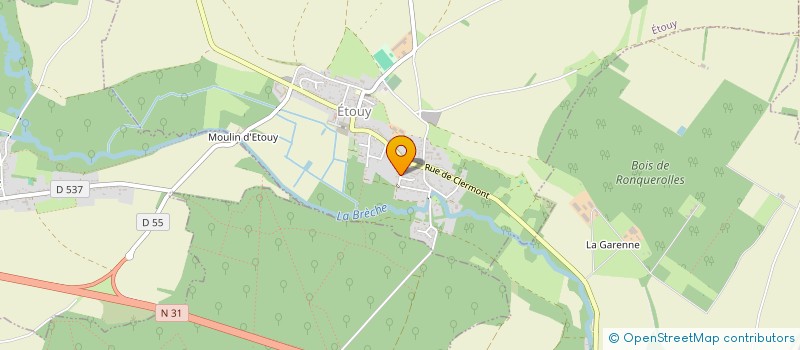 localisation de l'entreprise AJPM IMMO  ETOUY