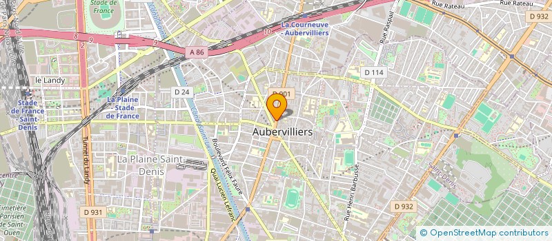 localisation de l'entreprise AJR à AUBERVILLIERS