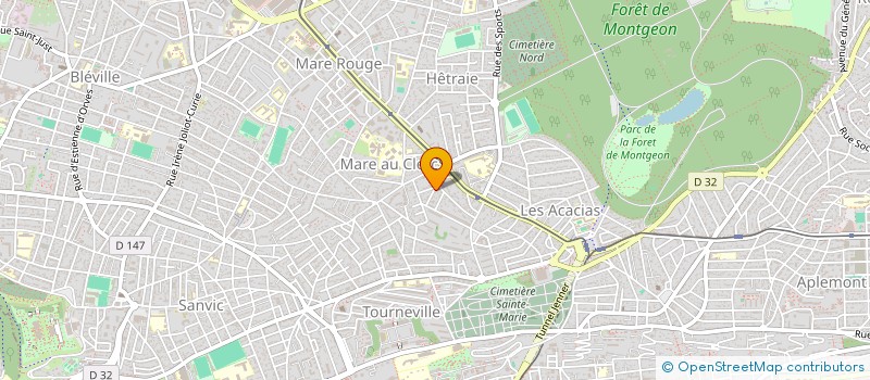 localisation de l'entreprise AJR AUTOMOBILE à LE HAVRE