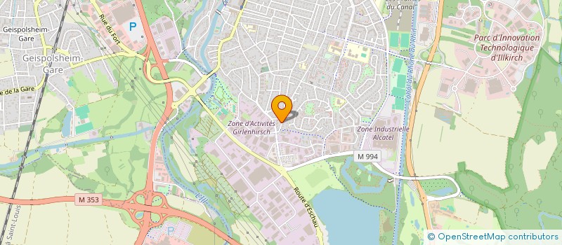 localisation de l'entreprise AJR GESTION  ILLKIRCH-GRAFFENSTADEN