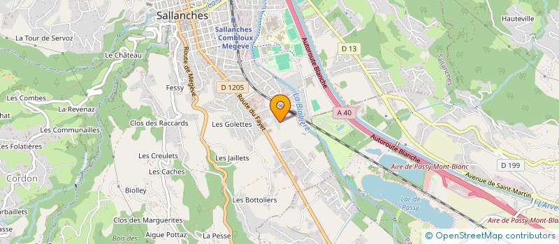 localisation de l'entreprise AJR NETTOYAGE à SALLANCHES