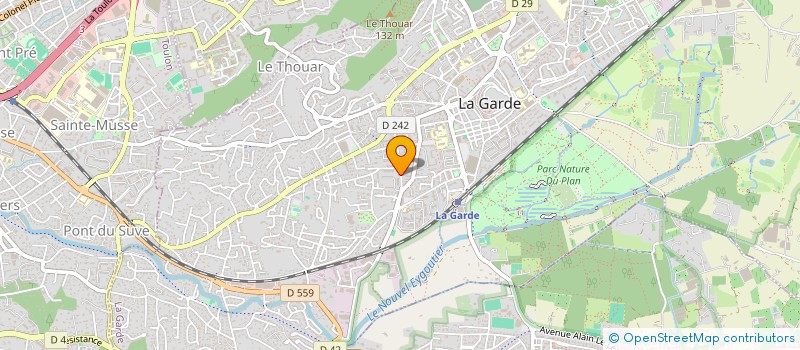 localisation de l'entreprise AJR PACA à LA GARDE