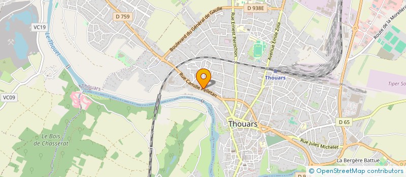 localisation de l'entreprise AJRC IMMOBILIER  THOUARS
