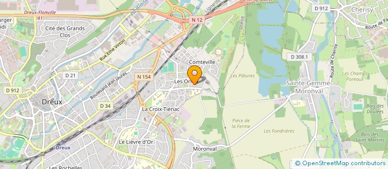 localisation de l'entreprise AJRESEAUX à DREUX