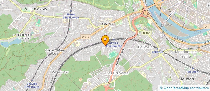 localisation de l'entreprise AJRS HOLDING à SEVRES