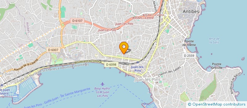 localisation de l'entreprise AJS à ANTIBES