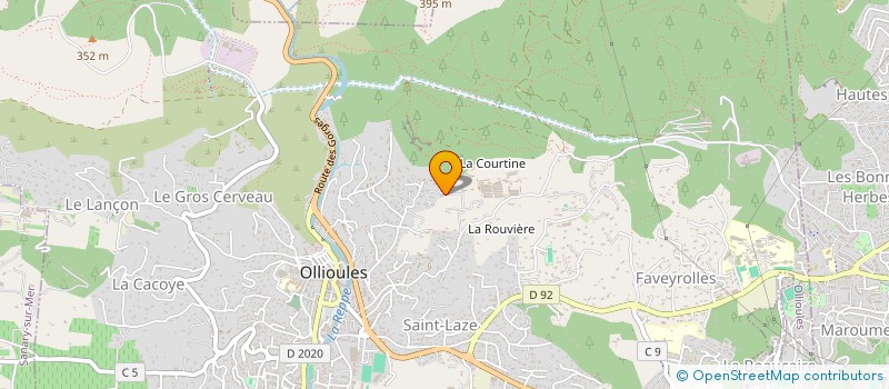 localisation de l'entreprise AJS  OLLIOULES