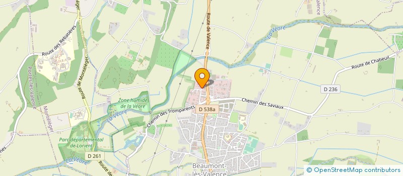 localisation de l'entreprise AJS à BEAUMONT-LES-VALENCE