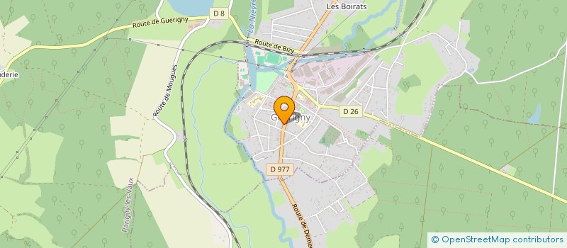 localisation de l'entreprise AJS  GUERIGNY