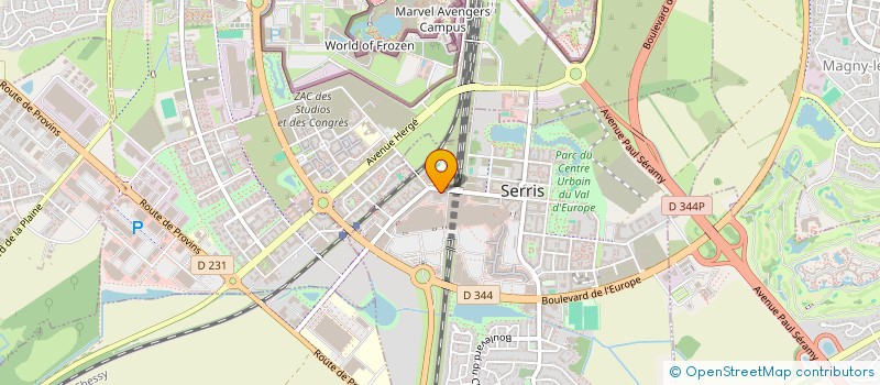 localisation de l'entreprise AJS  SERRIS