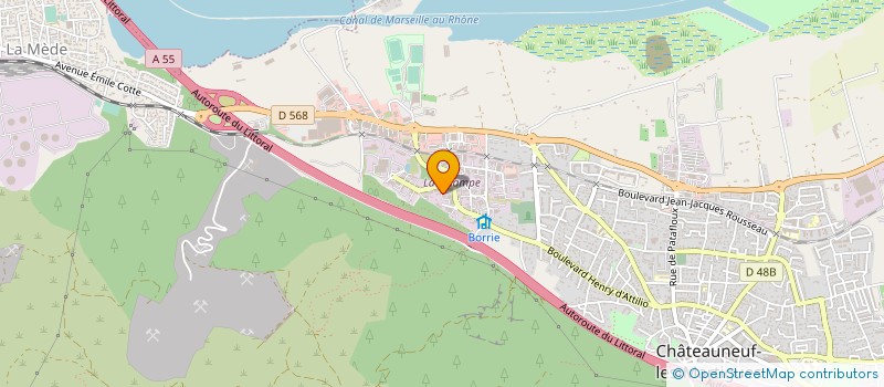 localisation de l'entreprise AJS ASSURANCES  CHATEAUNEUF-LES-MARTIGUES