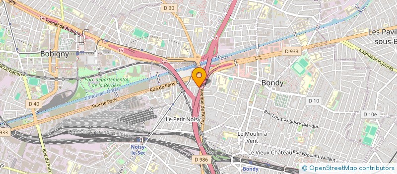 localisation de l'entreprise AJS BAT PRO à NOISY-LE-SEC