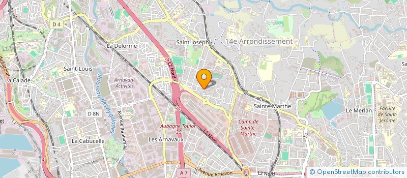localisation de l'entreprise AJS DELIVERY à MARSEILLE