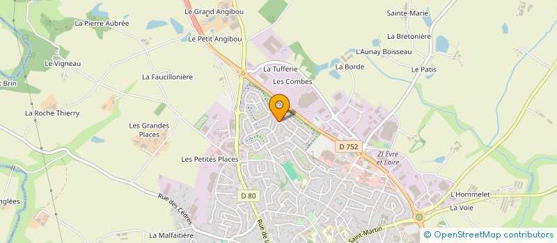 localisation de l'entreprise AJS DISTRIBUTION à BEAUPREAU-EN-MAUGES