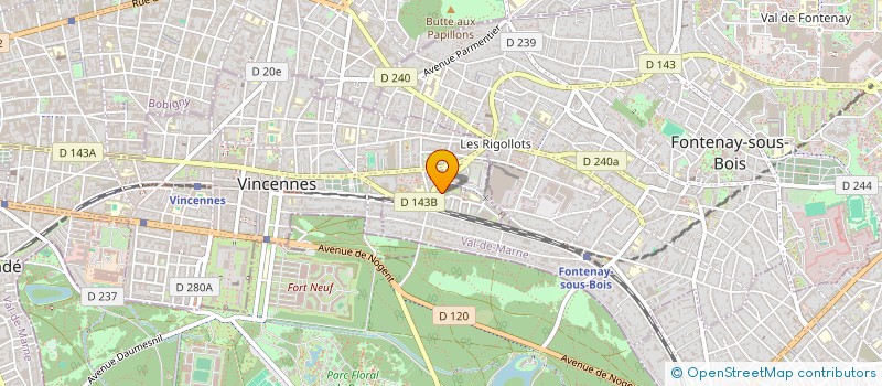 localisation de l'entreprise AJS FORMATION à VINCENNES