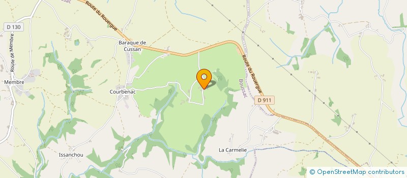 localisation de l'entreprise AJS GARRIGUES  BOUSSAC