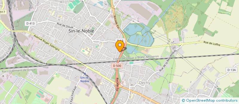 localisation de l'entreprise AJS HOLDING  SIN-LE-NOBLE