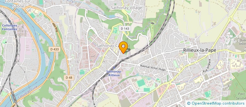 localisation de l'entreprise AJS PATRIMOINE  SATHONAY-CAMP