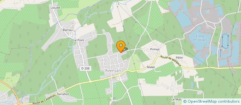 localisation de l'entreprise AJS PLATRERIE  AVENSAN