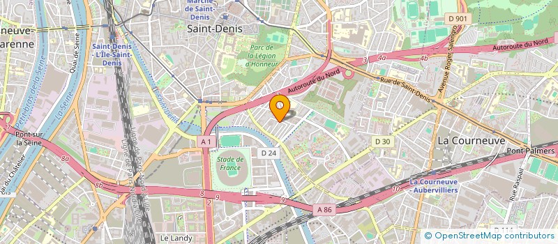 localisation de l'entreprise AJS SERVICES à SAINT-DENIS