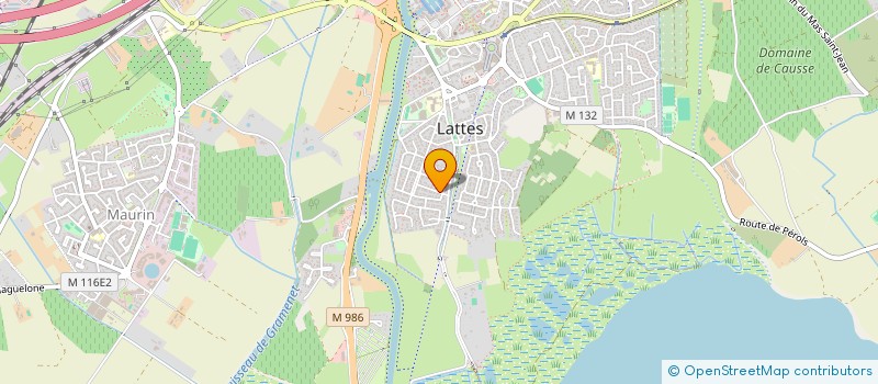 localisation de l'entreprise AJS TENDANCES à LATTES