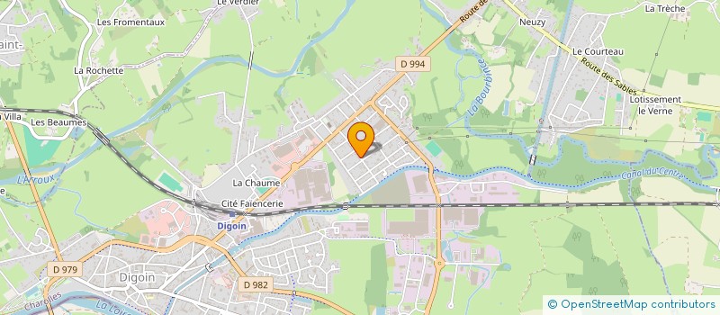 localisation de l'entreprise AJSF  DIGOIN