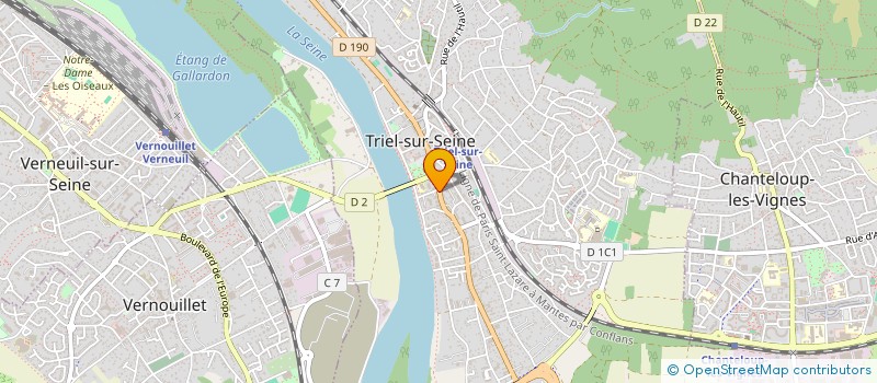 localisation de l'entreprise AJSF à TRIEL-SUR-SEINE