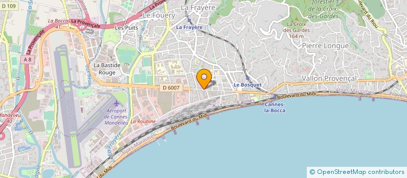 localisation de l'entreprise AJSL à CANNES