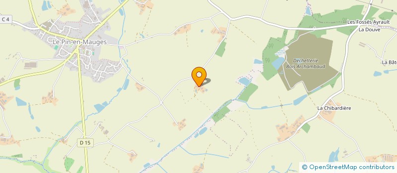 localisation de l'entreprise AJSSR à BEAUPREAU-EN-MAUGES