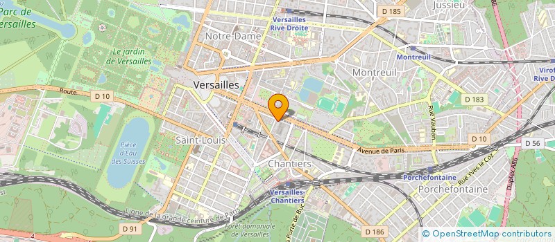 localisation de l'entreprise AJSTAGE à VERSAILLES