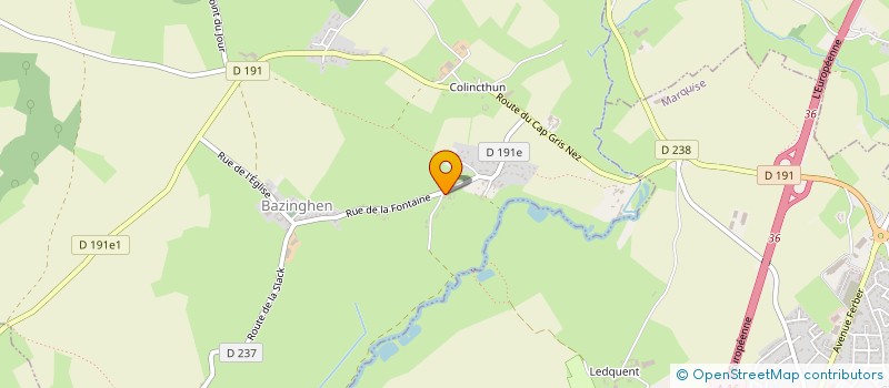 localisation de l'entreprise AJT  BAZINGHEN