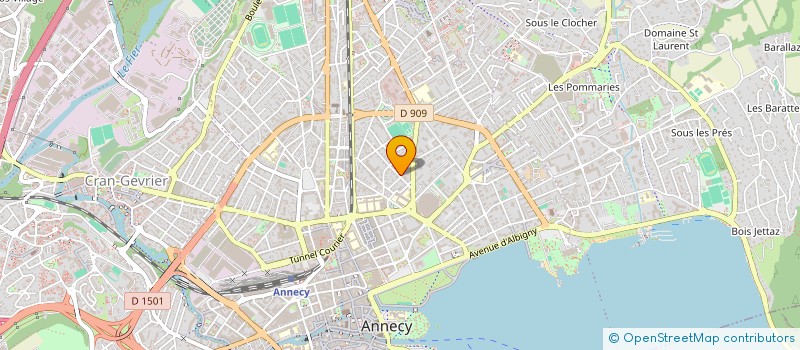 localisation de l'entreprise AJT à ANNECY