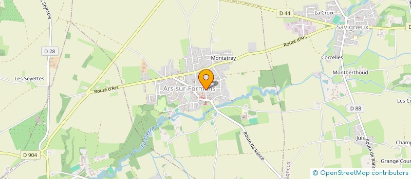 localisation de l'entreprise AJT  ARS-SUR-FORMANS