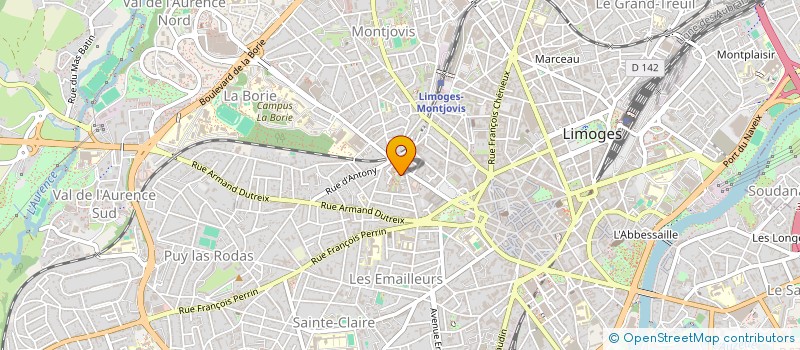 localisation de l'entreprise AJT ESTATE 87 à LIMOGES