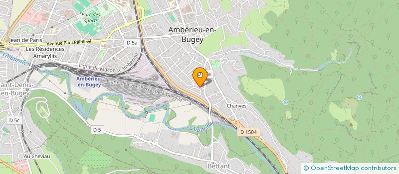 localisation de l'entreprise AJT INVESTISSEMENT  AMBERIEU-EN-BUGEY